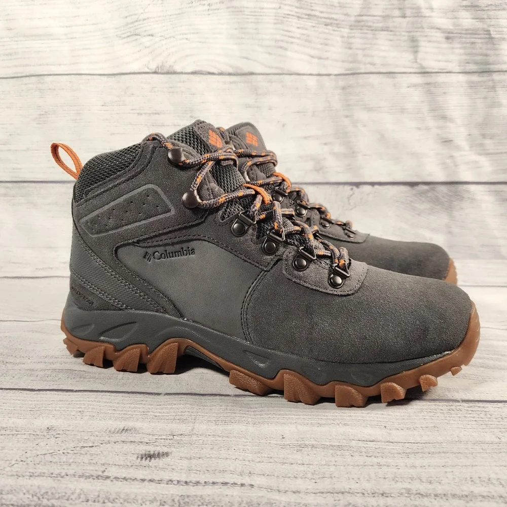 Columbia Newton Ridge Plus II Mens 7 Waterproof Hiking Boots Charcoal BM2812-091